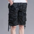thumbnail image 6 of Xysaqa Men's Multi-Pockets Cargo Shorts, Mens Cotton Relaxed Fitted Cargo Work Shorts Camouflage Outdoor Shorts Summer Casaual S-3XL, 6 of 7