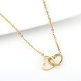 thumbnail image 3 of Jumpingount Necklace Double Heart Pendant Chains Necklaces Birthday Jewelry Steel Decor Decorations Neck Ladies for Dating Gift Type3 NO3, 3 of 6