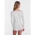 thumbnail image 3 of No Boundaries Sleep Lace Top with Long Sleeves, Women’s XXS-3X, 3 of 5