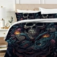 thumbnail image 4 of Home Bedding Cover Set Human Skull Desgin Printed Duvet Cover Boy Adult Fashion Bedroom Decoration, 4 of 6