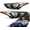 for 2011-2013 Black, variant on HOUGEET Headlights Assembly Pair Compatible with 2011-2013 Hyundai Elantra Headlamps Repalcement Halogen Clear Lens (Chrome Housing)