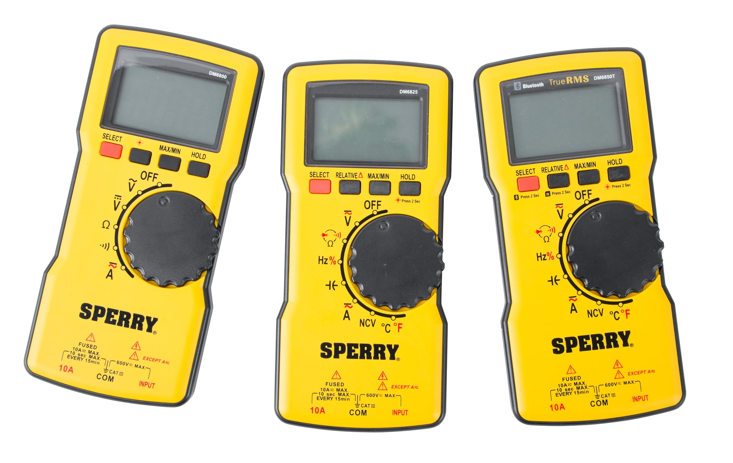 Digital Autoranging Thin Multimeter, 600 V AC/DC, 10A Current, Continuity, Resistance