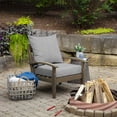 thumbnail image 2 of ARDEN Olefin Outdoor Foam Deep Seat Cushion Set (4-Pack), 24x24, Premium High-Density Foam, Never Flattens, Weather-Proof for Patio Chair Sofa Couch, Paloma Woven Texture, 2 of 7
