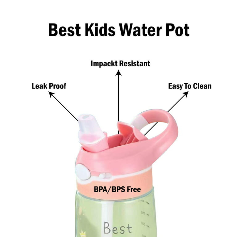 Best Kids Water Bottle Leakproof BPA Free Plastic Water Bottle 12
