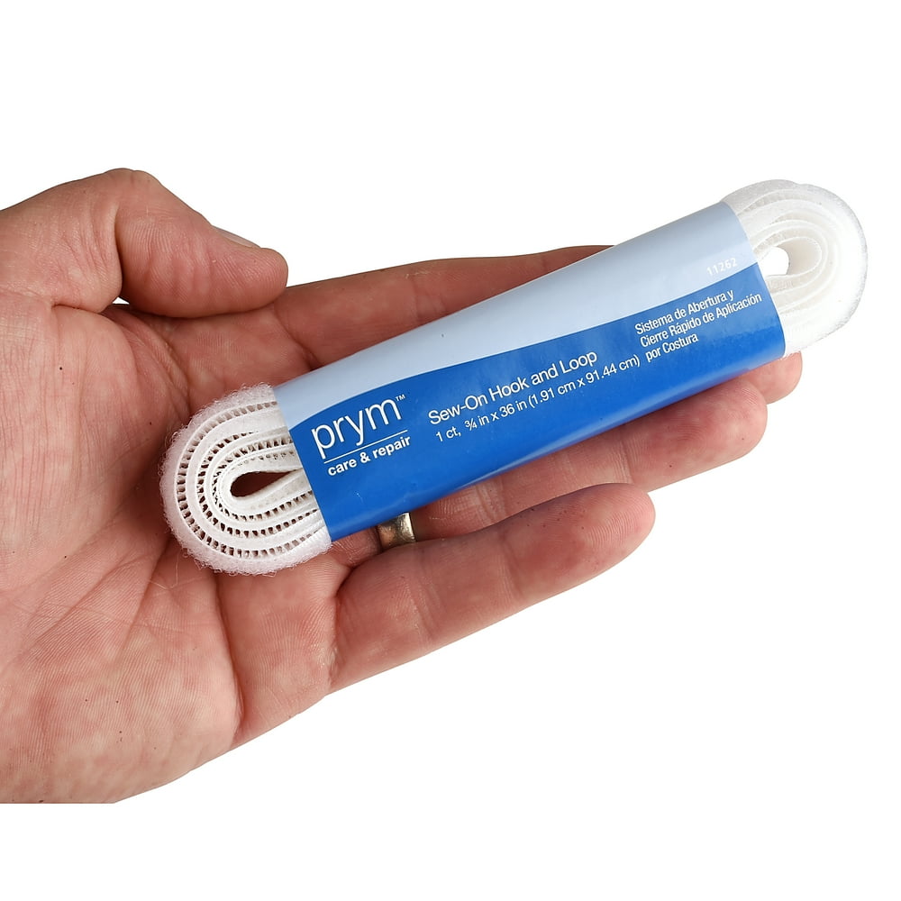 Prym White Sew On Hook and Loop, 36"