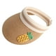 thumbnail image 1 of Sombrero de paja con protección solar de 56-58 cm de circunferencia para mujer, bonito sombrero de copa vacío con forma de fruta para verano, sombrero para el sol, estilo adulto, 1 of 5