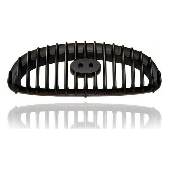 Grille - Compatible/Replacement for '97-98 Hyundai Sonata GLS - Main Black Frame, Chrome Trim Insert, Emblem Provision - 8635134510