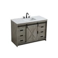 thumbnail image 6 of Elegant Kitchen and Bath Austin 48 inch Single Bathroom Vanity in Rustic Grey, 6 of 10