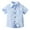 Light Blue, variant on shoper Toddler Boys Button Down Shirt Collared Striped Short Sleeve T-Shirt Comfy Formal Tops Toddler Boy Clothes Light Blue 100
