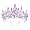 thumbnail image 2 of Bridal Crown Tiara Princess Queen Fairy Bridal Headpiece Wedding Crown Alloy Rhinestone Birthday Party Prom Gift, 2 of 8