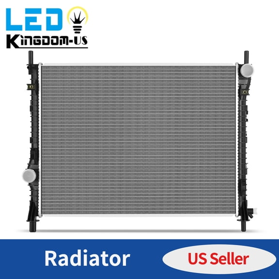 LEDKINGDOMUS Aluminum Radiator for 2015-2022 Ford Mustang V6 3.7L V8 5.0L 2.5L, Replaces CU13486