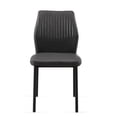 thumbnail image 6 of LUCKHAO Modern Upholstered  Dining Chairs Set of 4 ,  PU Leather Dining Room Chairs , Accent Diner Chair Stylish Kitchen Chairs with Metal Legs and Curved Back  for Dining Living Room, Office, 6 of 14