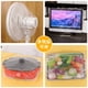 thumbnail image 2 of Xiao Hua Bandeja para hornear arroz para electrodomésticos, 10 unidades, universal, de alta transparencia, antipolvo, desechable, 80 x 70 cm (blanco), 2 of 3