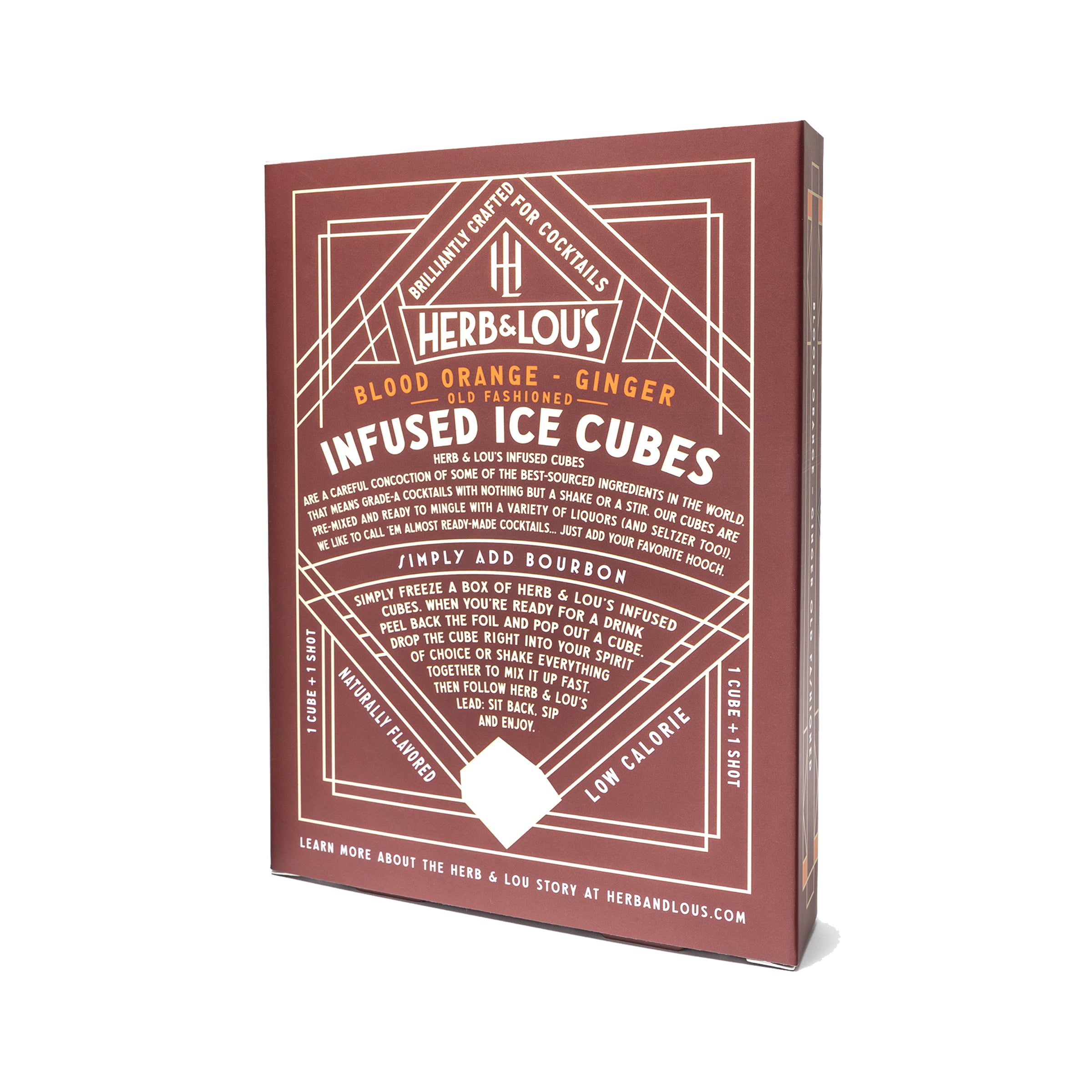 Herb & Lous Ice Cubes, Infused, The Clyde - 12 – 0.85 fl oz (25 ml) cubes [10.14 fl oz (300 m)]