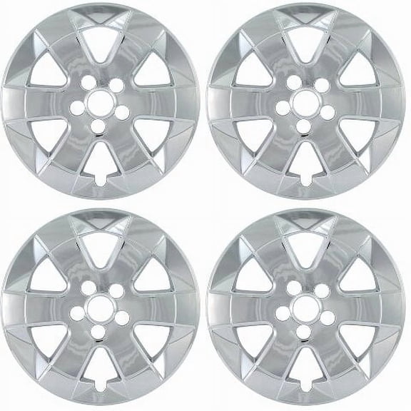 Set of 4 15 inch Chrome Wheel Skins Covers compatible with 2004-2009 Toyota Prius Impostors for 69450 Wheel Series
