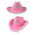 thumbnail image 2 of Fashion Cute Western Cowboy Style Hat Feather Decoration Rhinestone Cap Holiday Party Performance Headwear Accessory Feather, 2 of 8