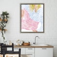 thumbnail image 2 of Female in Pastel Stripes Brown Framed Floater Canvas Wall Art, design by Ziwei Li, 2 of 10
