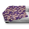 thumbnail image 3 of East Soft Flannel Fleece Throw Blanket, Indonesian Batik with Abstract Swirl Shapes Bohemian Hippie Design, Cozy Plush for Indoor and Outdoor Use, 50" x 60", Vermilion Purple, by Ambesonne, 3 of 6