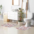 thumbnail image 4 of Romantic Floral Design with Roses Bathroom Rug 24"×16",Non-Slip High Absorbent Bath Mat Rug Machine Washable Bahtub Mats Home Decor, 4 of 7