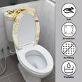 thumbnail image 3 of Yuyamidu Retro Sunflower Toilet Lid Cover Set Polyester Toilet Tank Cover Bathroom Decor 2 Pack Butterfly Toilet Lid Dust Cover & Toilet Tank Lid Cover Toilet Protector, 3 of 7