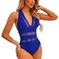 thumbnail image 1 of Aayomet Maillots de Bain pour Femmes Taille Haute (Bleu, TG), 1 of 5