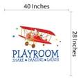 thumbnail image 4 of Cartoon Wall Decals for Boy's Bedroom - Kids Flying in Airplane Wall Sticker Decal With Easy Installation Instructions Kid's Bedroom Decal Wall Sticker - Size: 40 In x 28 In, 4 of 5