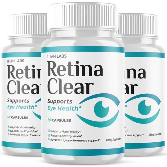 Retina Clear Vision Care Pills Advanced Formula Eye Health Supplement RetinaClear 180 Capsules