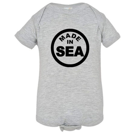 

PleaseMeTees™ Baby From Born Made In Seattle WA State Logo Label Jumpsuit