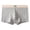 Gray, variant on snilers Mens Trunks Underwear Comfortable Stretch Boxer Briefs Short Leg Covered Band Boxers Color Block Underpants