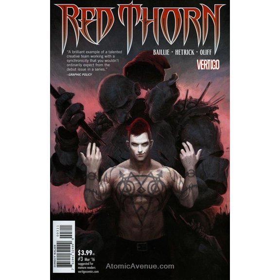 Red Thorn #3 VF ; DC/Vertigo Comic Book