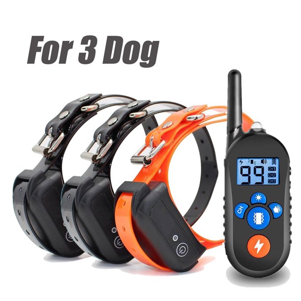 Rechargeable Rainproof Electric Shock ECollar LCD 100LV Shock Remote