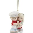 thumbnail image 3 of Precious Moments 221004 Our First Christmas Together 2022 Dated Couple Bisque Porcelain Ornament, 3 of 4