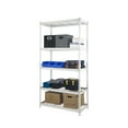 thumbnail image 2 of Pachira 36"W x 18"D x 72"H 5-Shelf Steel Shelving, White, 2 of 10