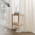 thumbnail image 2 of Jainmy Linen Light Filtering Curtainsfor Living Room Bedroom, Rod Pocket Back Tab Semi Sheer Farmhouse Window Drapes, 2 Panels,50x90 inch,Oatmeal, 2 of 10