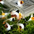 thumbnail image 2 of LINLIN Honeybee String Lights,LED Bee Shaped Fairy Lights,Battery Operated Bright Flash Bee String Light Garden Party Decoration Lighting, 2 of 7