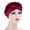 Wine Red, variant on Women Velvet Braid Turban Chemo Cancer Cap Pre-Tied Bohemia Twisted Hair Cover Wrap Headwear