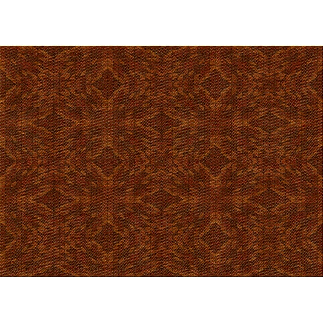 Ahgly Tapis Rectangulaire Lavable en Machine Intérieur Transitionnel Acajou Brun, 3 Pieds x 5 Pieds