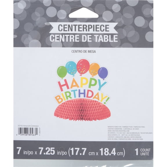 Creative Converting Happy Birthday Centerpiece 1 ea