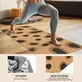 thumbnail image 4 of Beige and Black Of Leopard Print Hot Yoga Mat Towel Non Slip for Hot Yoga - Quick-Drying Yoga Mat Cover with 4 Corner Pockets with Travel Bag - Hot Yoga Towel Non Slip 74"x26", 4 of 6