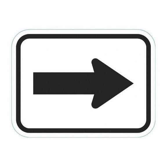 Lyle ARROW Traffic Sign,9" x 12" T1-6278-HI_12x9