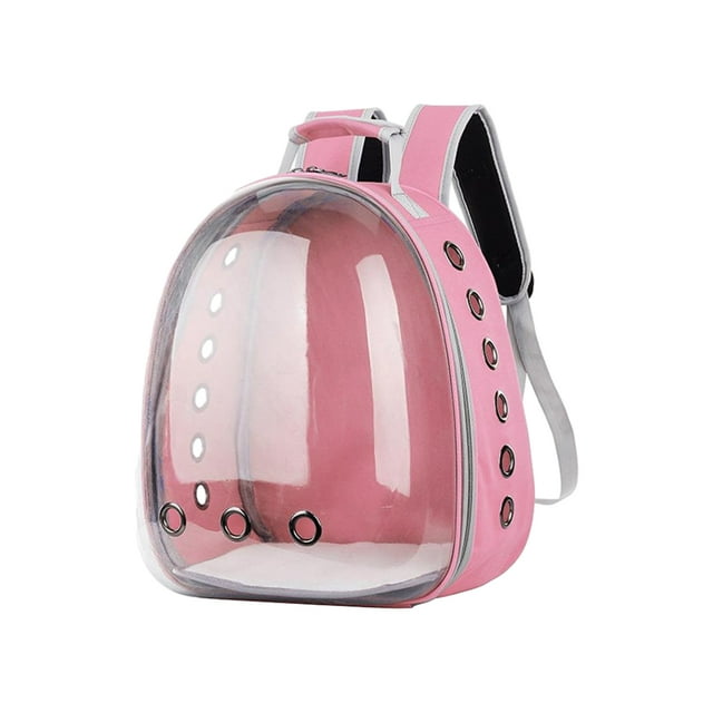 Unatoiry Travel Cage For Birds Home For Avian Companion On Road Breathable pink