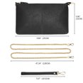 thumbnail image 5 of UTO Small Crossbody Clutch Purse for Women Genuine Leather Ladies Wristlet Wallet Handbag for Daily Traval(Black 1), 5 of 5