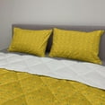 thumbnail image 2 of Colorful Comforter & Sham Bedding Set, Stars Circles Shapes Celebration Birthday, 3 pcs Duvet Set Microfiber Filling Quilt, 5 Sizes, Earth Yellow Teal, by Ambesonne, 2 of 4