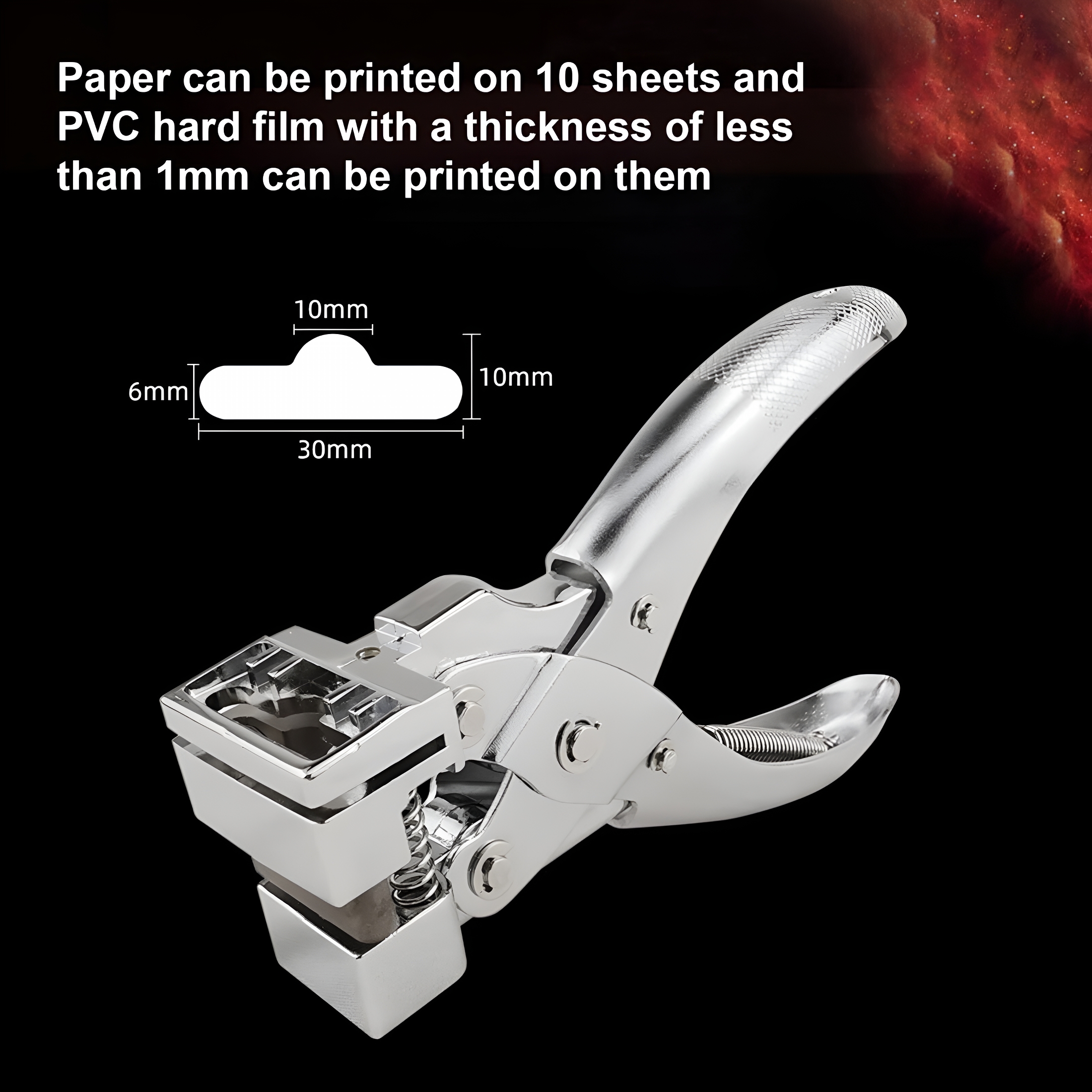 EXLEAF 2026 New Silver T Slot Shape Hole Punch Handheld Hanger Airplane Hole Punch T Hole Punch Steel, for Metalworking, Diy Projects, Crafting, Sheet Metal, Workshop Use