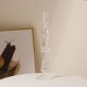 thumbnail image 1 of Jarrón candelabro de cristal creativo y sencillo, artesanía, arte, sala de estar, B&B, mesa de comedor, decoración con flores secas., 1 of 6