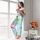 thumbnail image 5 of Balery Dragonfly Floral Pantalones de pijama para mujer, pijamas ultraligeros, pantalones de estar por casa-Small, 5 of 6