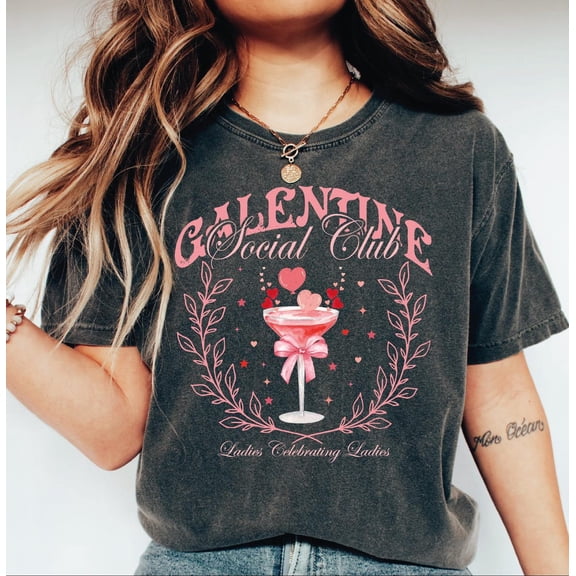 Galentine Social Club Shirt, Friends Love Day Shirt, Ladies Celebrating Ladies Shirt, Galentines Gang Shirt L202