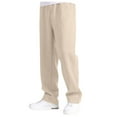 thumbnail image 4 of NIEWTR Men's Lightweight Hiking Pants Quick Dry Running Pants with Zipper Pockets Open Bottom Sweatpants Workout (XL,Z01-Beige), 4 of 9