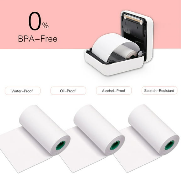 Nishore Label printer,A6/a8/a9 Thermal Printer / 2.2 * Roll 56 * 2.2 * 1.2in 2-year Preservation * 30mm / Labels A6/a8/a9 Thermal Printer Of 3 Paper Roll 56 Adhesive Sticker Labels Thermal Labels