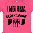 thumbnail image 4 of Inktastic Indiana Awesome Since 1816 Boys or Girls Baby Bodysuit, 4 of 5